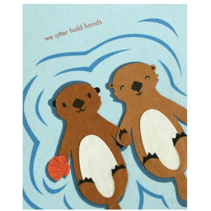 Otter Hold Hands