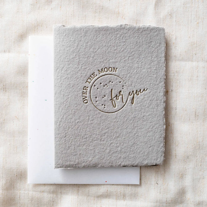 Over The Moon For You- Greeting Card