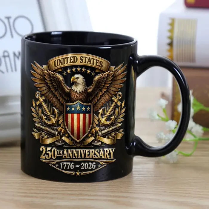 Patriotic Eagle Mug, America 250th Anniversary Ceramic Mug