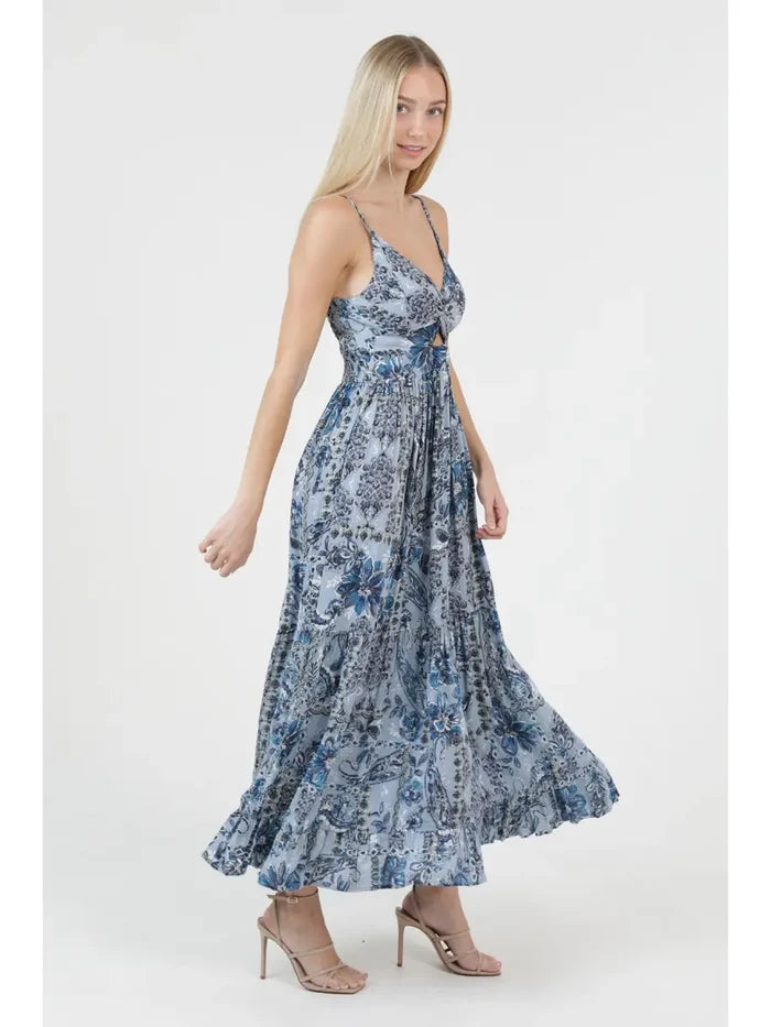 Paxton Twist Front Cut Out Maxi Dress