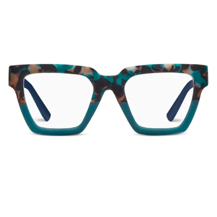 PEEPERS Reading Glasses - Take A Bow - Botanico/Teal