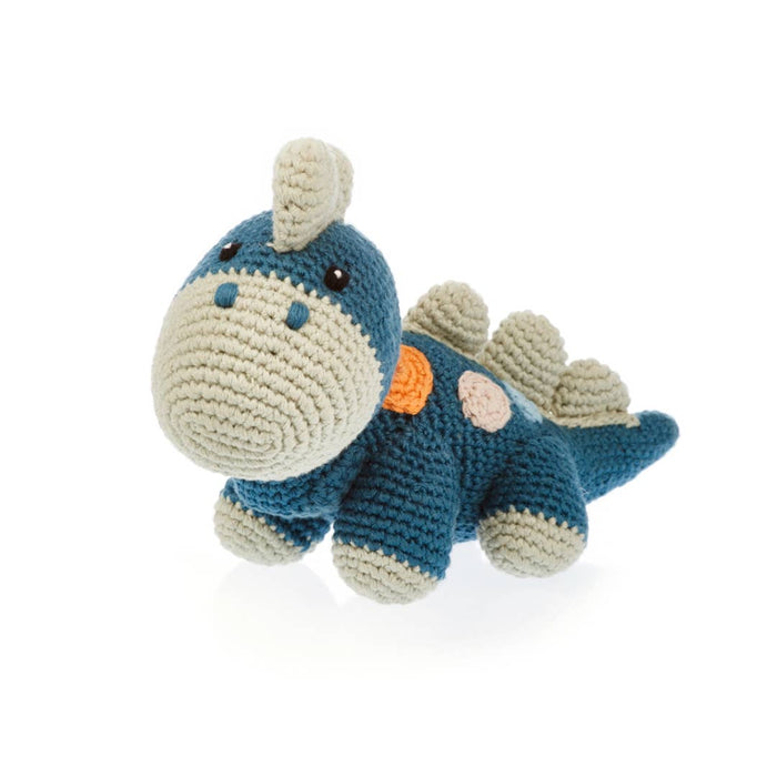 Petrol Blue Dino Rattle