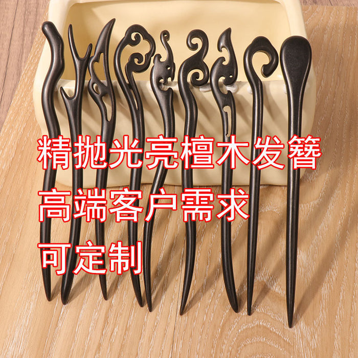 PF080 - 18cm Ebony Hair Sticks - Wholesale