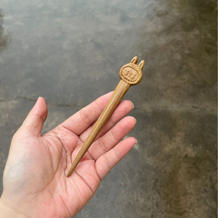 PF159 - 13cm Labubu Wooden Hair Sticks - Wholesale