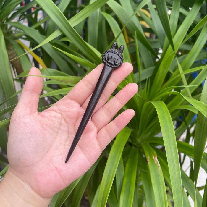 PF159 - 13cm Labubu Wooden Hair Sticks - Wholesale
