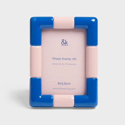 Photo Frame in Rift Blue by &Klevering
