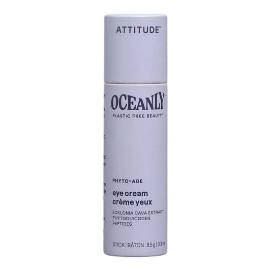 Oceanly eye cream stick on a white background.
