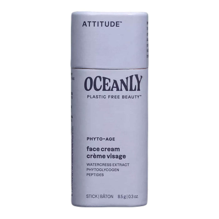 Oceanly face cream stick on a white background.