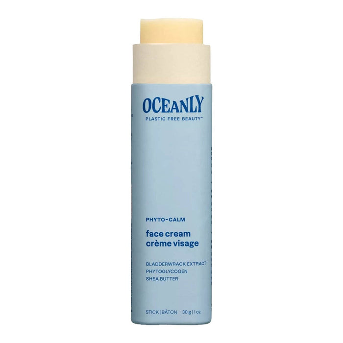 Oceanly face cream stick on a white background.