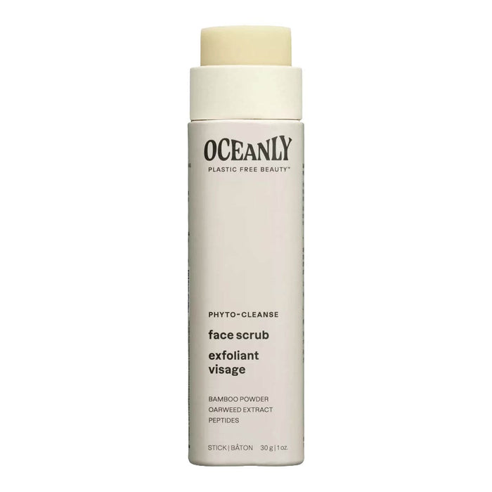 Oceanly face scrub stick on a white background.