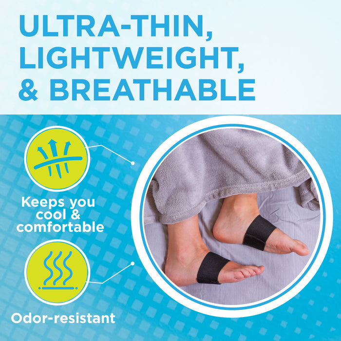 The high arch brace for plantar fasciitis pain is made with a lightweight, comfortable, odor-resistant spandex