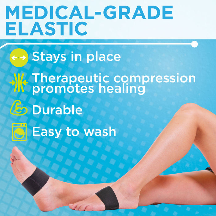 The compression arch support band is machine washable