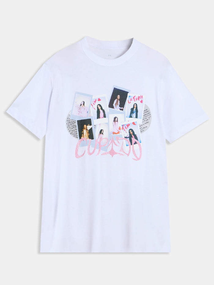 Polera Oversized TINI Unisex Blanca- Cupido