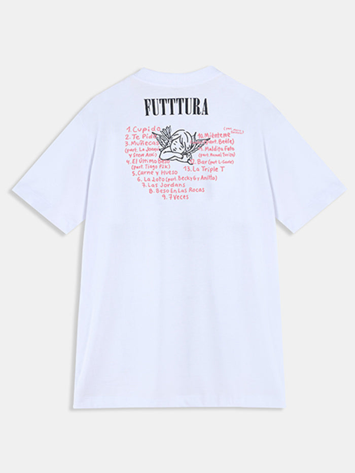 Polera Oversized TINI Unisex Blanca- Cupido