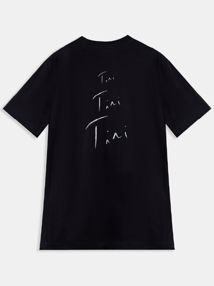 Polera Oversized TINI Unisex Negra- FUTTTURA