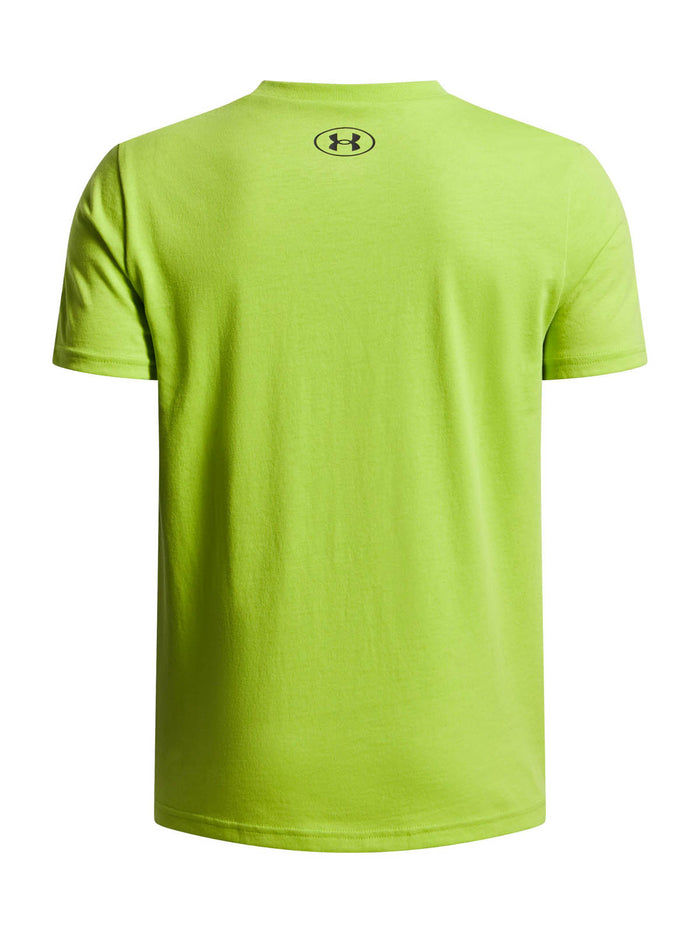Polera manga corta Lifestyle para Niño Left chest Verde Under Armour
