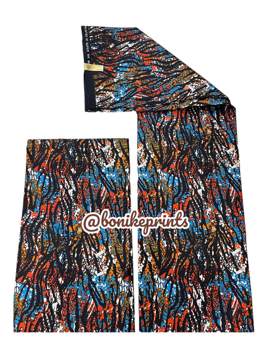 Polyester/Cotton African Print/Ankara fabric 004