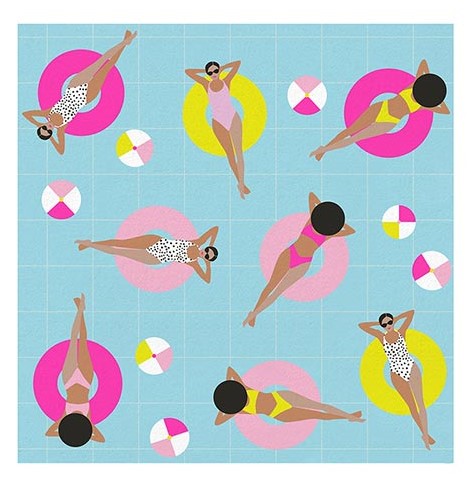 Pool Girls Beverage Napkins