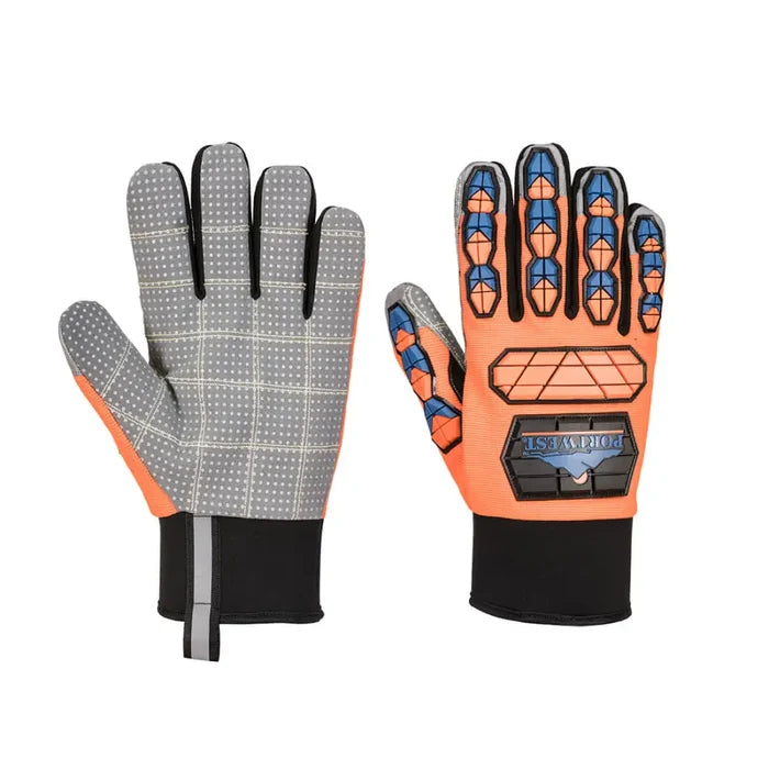 Portwest impact b205 waterproof dotted palm glove - a726