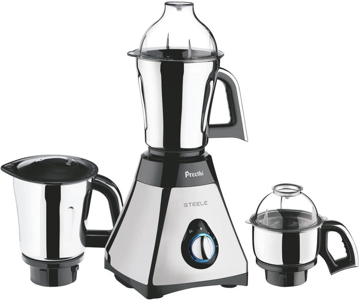 Preethi Steele 3-Jar Mixer Grinder 110-Volts