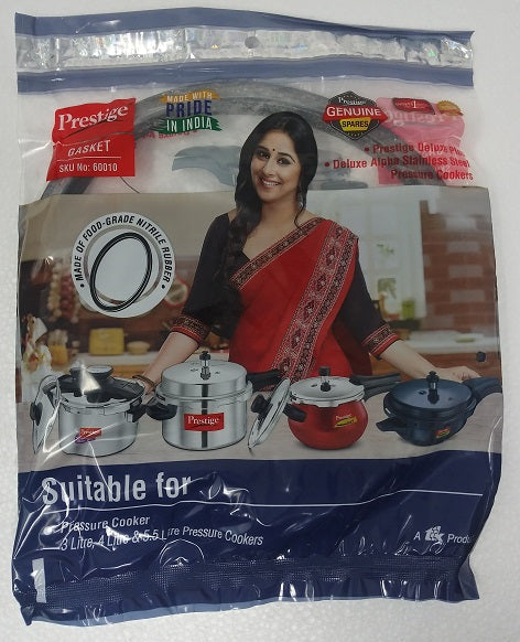 Prestige Junior Sealing Ring Gasket for Deluxe Plus Alpha Svachh Stainless Steel 3-Liter/4-Liter/5.5-Liter Pressure Cookers