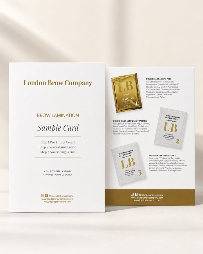 PRO Brow Lamination Sample Card
