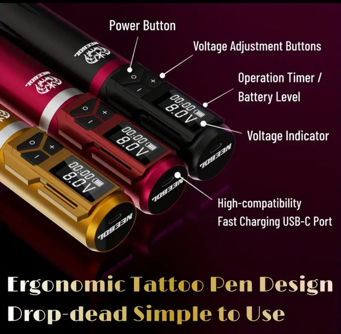 Professional Wireless Tattoo Kit