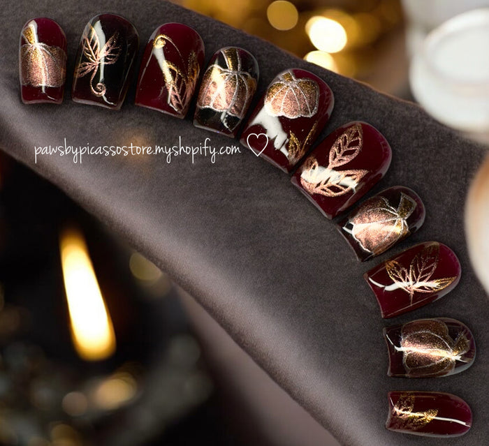 Pumpkin Spice Glam - Paws By Picasso Pumpkin Spice Glam