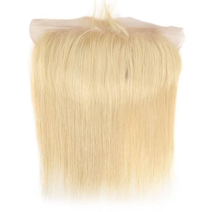 qvr silky straight 613 blonde human hair with 13*4 lace frontals