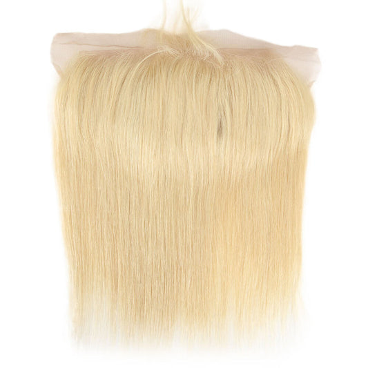 qvr silky straight 613 blonde human hair with 13*4 lace frontals