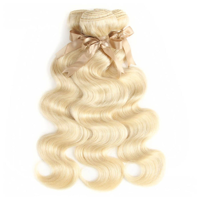 no split end body wave 613 blonde human hair bundles 3pcs