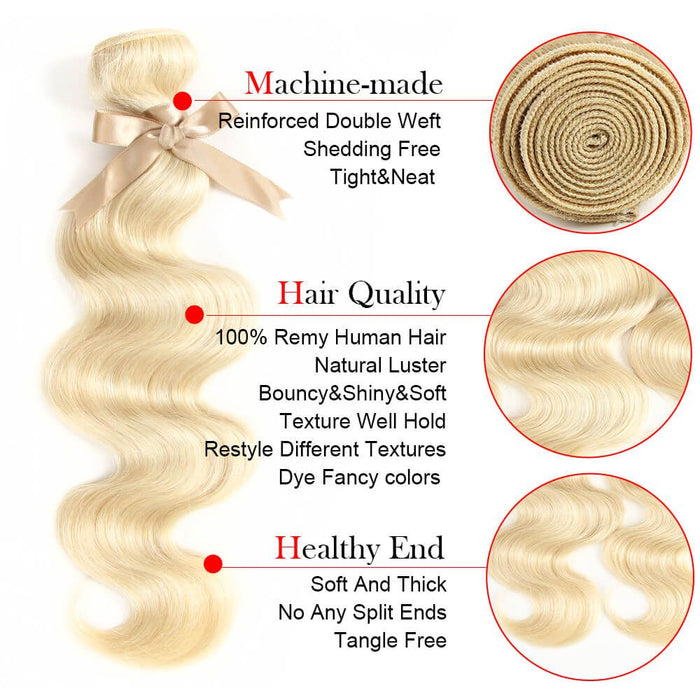 advantages of qvr body wave 613 blonde human hair bundles