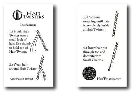 How to use Rainbow Hair Twister - 4" Blue Spiral Wrap Ponytail Accessory step by step