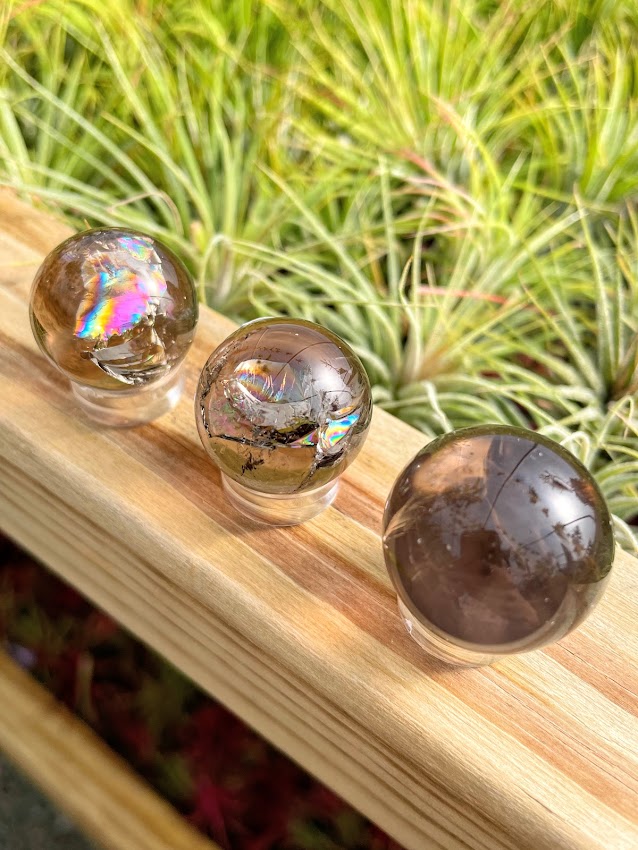 Rainbow Smokey Quartz Mini Sphere