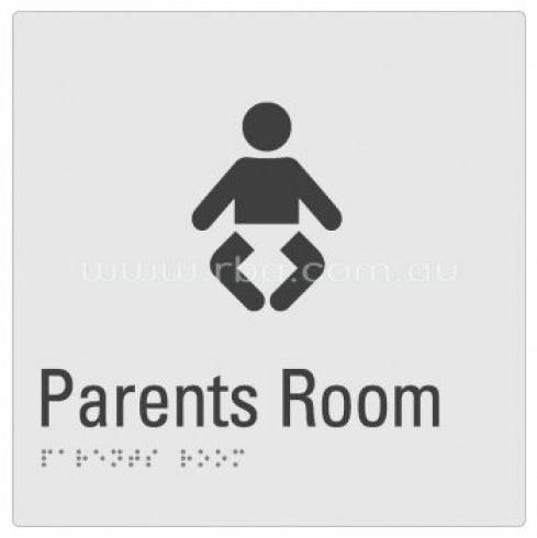 RBA Budget Braille Sign RBA4330 Parents Room