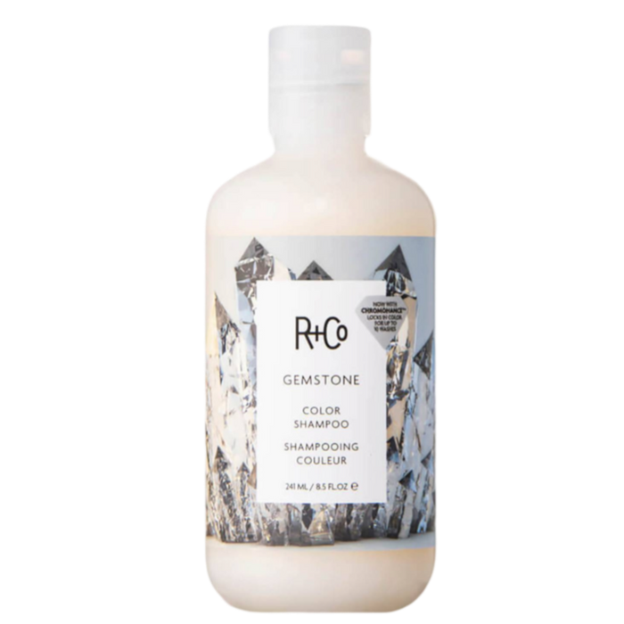 R+Co GEMSTONE shampoo, color-safe shampoo with ChromoHance, shampoo for dyed hair, vibrancy boosting shampoo, shine enhancing hair wash, color protection hair cleanser, sulfate-free color shampoo, shampoo for long-lasting color, nourishing shampoo for color-treated hair, R+Co color care