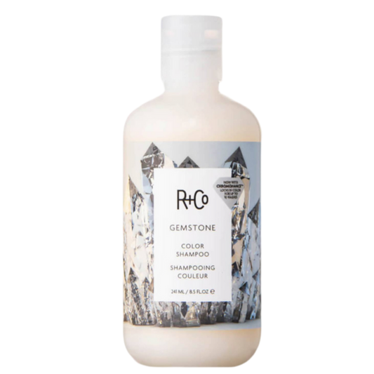 R+Co GEMSTONE shampoo, color-safe shampoo with ChromoHance, shampoo for dyed hair, vibrancy boosting shampoo, shine enhancing hair wash, color protection hair cleanser, sulfate-free color shampoo, shampoo for long-lasting color, nourishing shampoo for color-treated hair, R+Co color care