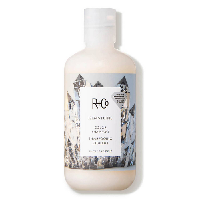 R+Co GEMSTONE shampoo, color-safe shampoo with ChromoHance, shampoo for dyed hair, vibrancy boosting shampoo, shine enhancing hair wash, color protection hair cleanser, sulfate-free color shampoo, shampoo for long-lasting color, nourishing shampoo for color-treated hair, R+Co color care