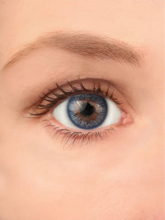 Real Look Contact Lenses | Peacock Blue-Image 1