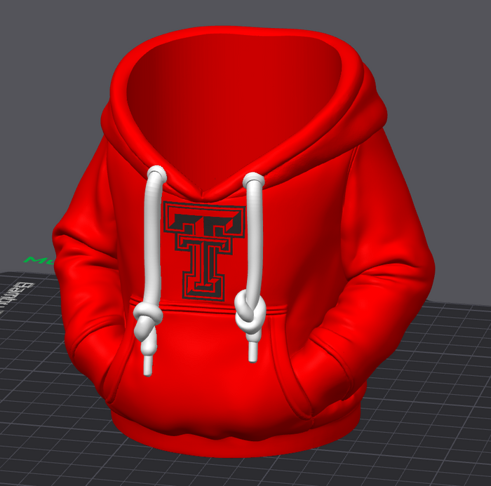 Red Raider Hoodie Koozie & Pen Holder