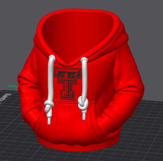 Red Raider Hoodie Koozie & Pen Holder