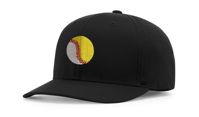 Richardson 743 Black 6-Stitch Performance Ignite LT Umpire Hat (E2E)