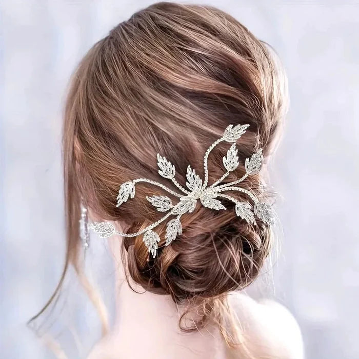 Wedding Hair Accessories - Silver Crystal Bridal Hair Comb