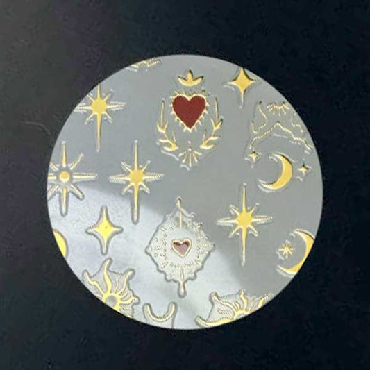 Romeo & Juliet Gold Nail Art Decals