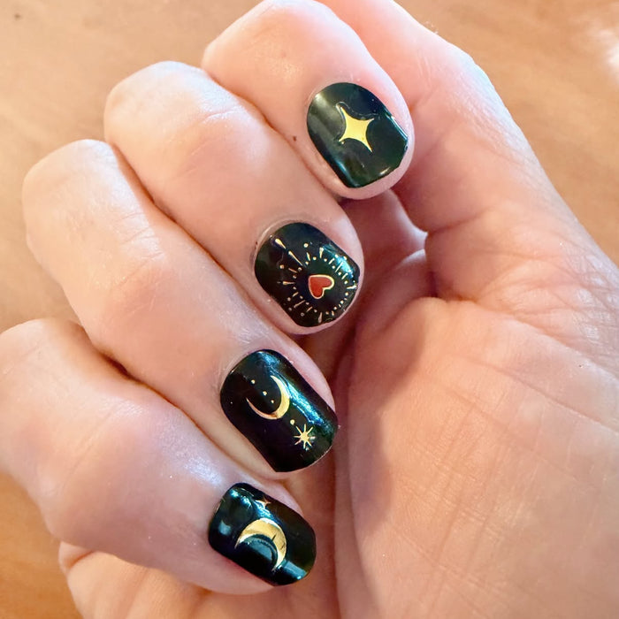 Romeo & Juliet Gold Nail Art Decals