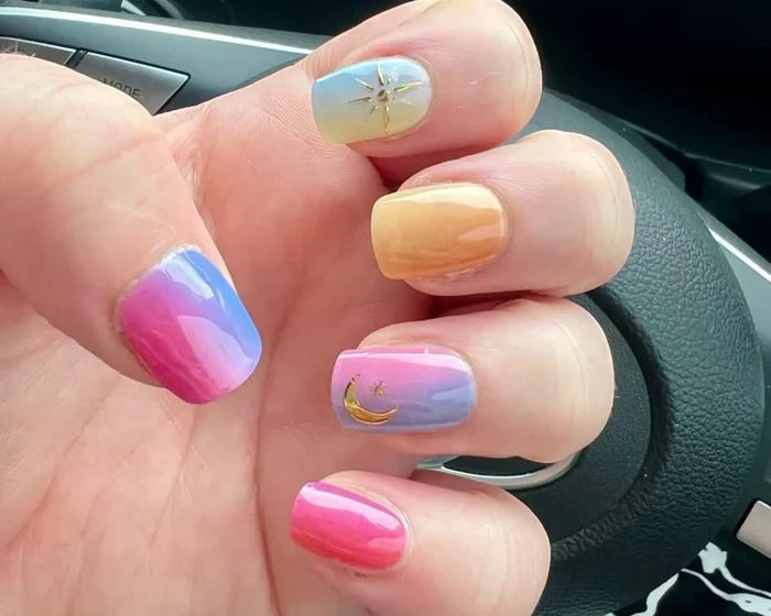 Romeo & Juliet Gold Nail Art Decals