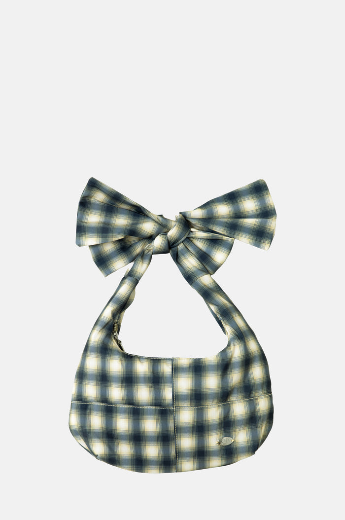 Damson Madder Roo Check Tie Bag Cardamon Check.