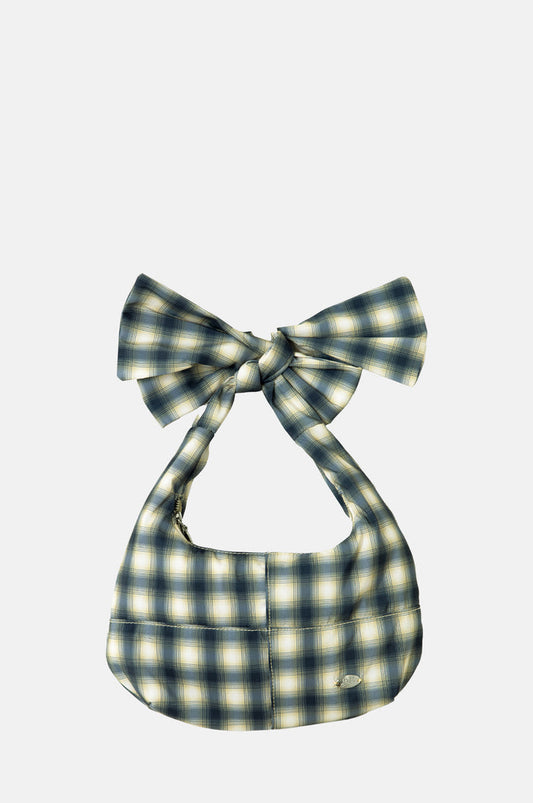 Damson Madder Roo Check Tie Bag Cardamon Check.