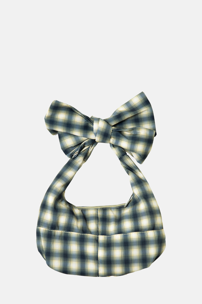Roo Check Tie Bag Cardamon Check