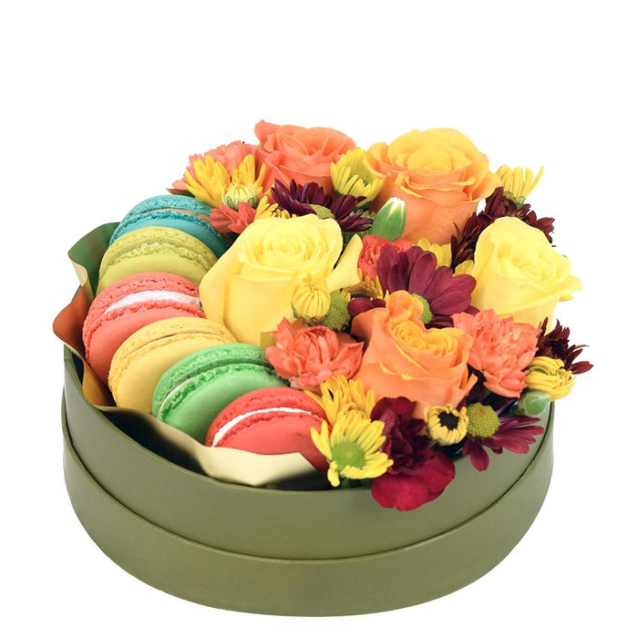 Rustic Charm Assorted Roses Gift Box – gift basket with this box set includes a bunch of assorted